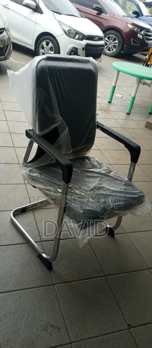 High Back Leather Office Chair with Chrome Base