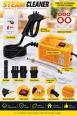 High-Temperature Steam Cleaner for Cars, AC, Kitchen & More - 1
