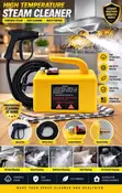 High-Temperature Steam Cleaner for Cars, AC, Kitchen & More - 2
