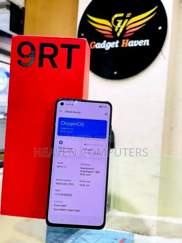 New OnePlus 9RT 5G 256GB Black - 1
