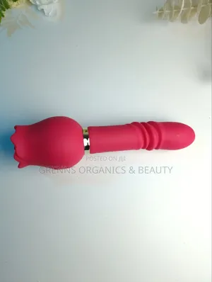 2-in-1 Rose Suction & Telescopic Dildo - USB Rechargeable