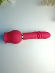 2-in-1 Rose Suction & Telescopic Dildo - USB Rechargeable - 1