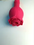 2-in-1 Rose Suction & Telescopic Dildo - USB Rechargeable - 3