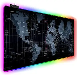 RGB World Map Gaming Mouse Pad