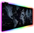 RGB World Map Gaming Mouse Pad - 1