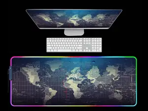 World Map XL RGB Gaming Mouse Pad