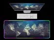 World Map XL RGB Gaming Mouse Pad - 1