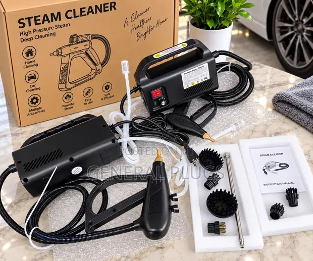 High-Temperature Steam Cleaner for Cars, AC, Kitchen, Bathroom, Floor - 1