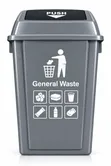 Professional Color-Coded Waste Bin - 40 Litres - 4