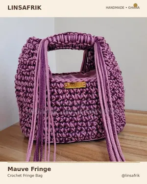 Mauve Croc Handbag
