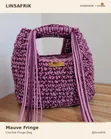 Mauve Croc Handbag - 1