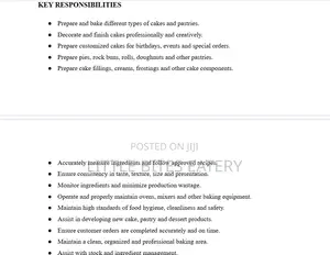 Cake and Pastry Chef - Little Bites Eatery