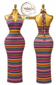 Stylish Women's Denim Jeans Dress - Sizes M-XL - 2