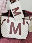 2 Piece Large Capacity Tote Bag with Pouch - 2