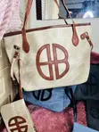 2 Piece Large Capacity Tote Bag with Pouch - 3