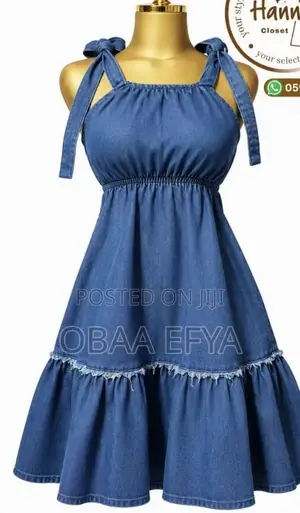 Stylish Women's Denim Jeans Dress - Sizes S-XXL