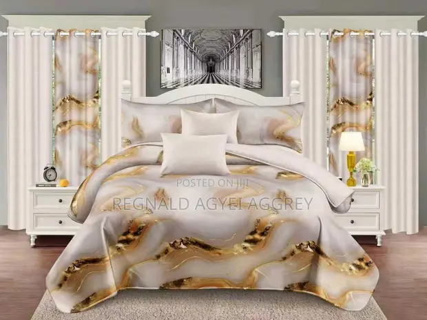Bedding Set with Curtains - 1