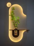 Sandstone LED Green Plant Wall Mural - 1