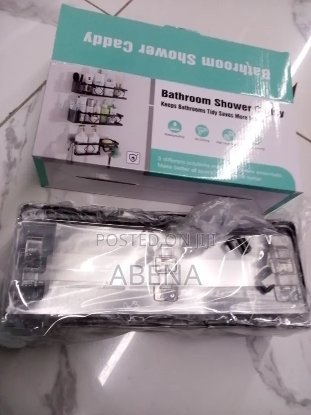 Bathroom Shelf with Soap and Toothbrush Holder - 1