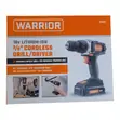 Warrior 18V Cordless 3/8 Inch Drill Kit - 1