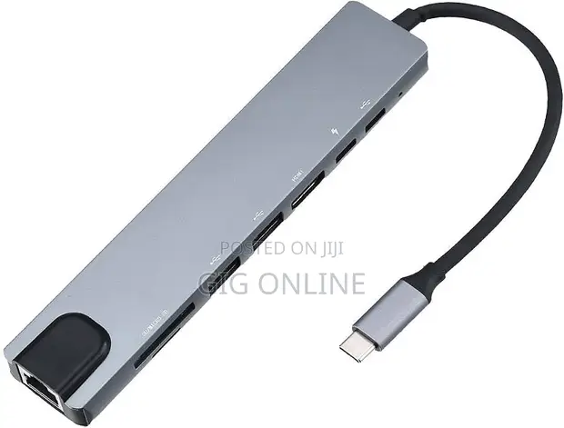 USB-C 8-in-1 Hub Adapter for Laptop - 1