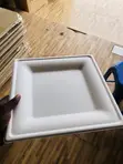 Biodegradable Disposable Paper Plates (Square) - 1
