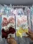 Girls Headband with Bow and Floral Design - 3