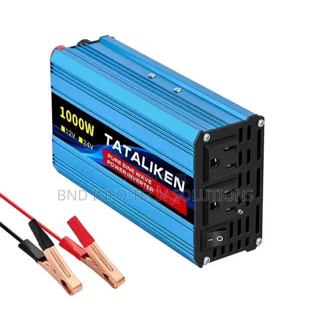 TATALIKEN Pure Sine Wave Power Inverter 1000W 12V DC to 120V - 1