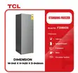 TCL Standing Freezer - 188L, Silver - 3
