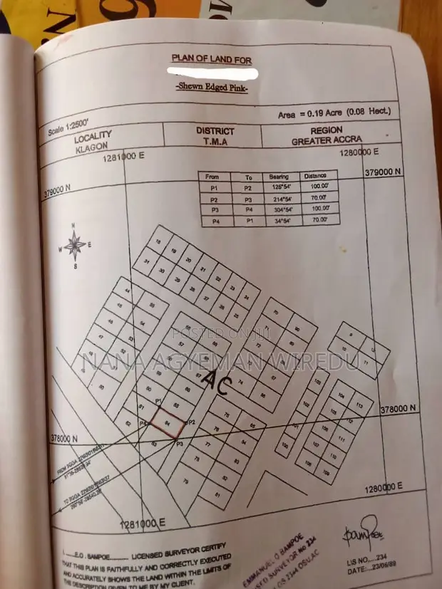 Land for Sale at Klagoon, Greater Accra Region - 1