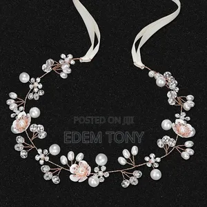 Elegant Bridal/Flower Girl Hair Vine with Faux Pearls
