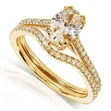 10K Gold Wedding & Engagement Ring Set (5g) - 2