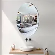 Oval Fibre Mirror - Self Adhesive - 1
