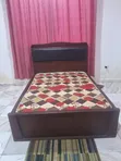 Used Bed and Bed Frame with Wardrobe - 2