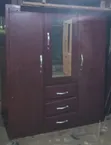 Used Bed and Bed Frame with Wardrobe - 3