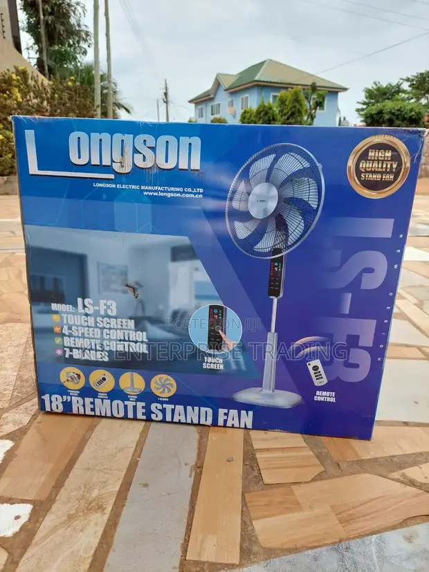 Longson 18" Stand Fan (Black) - 1