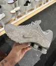 Nike Shox R4 Sneakers - Light Army / Cobblestone Grey - 2