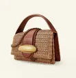 Handwoven Rattan Bag - Black - 2