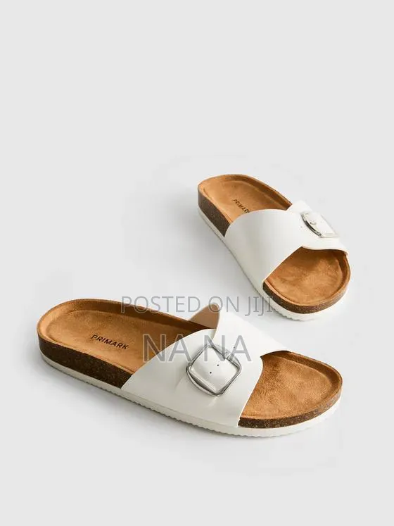 Primark Buckle Strap Mule Sandals - Taupe - 1