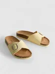 Primark Buckle Strap Mule Sandals - Taupe - 4