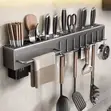 Multi-Function Wall-Mounted Knife Storage Rack - 1