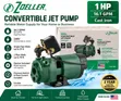 Zoeller 1HP Convertible Jet Water Pump - 16.1 GPM, New - 2