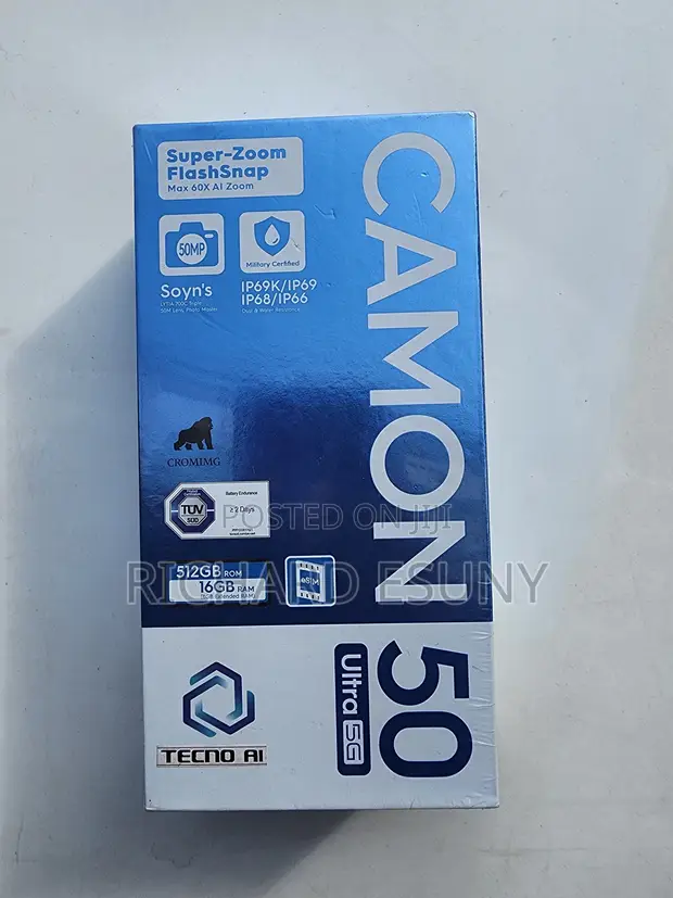 New Tecno Camon 50 Ultra 512GB Black - 1