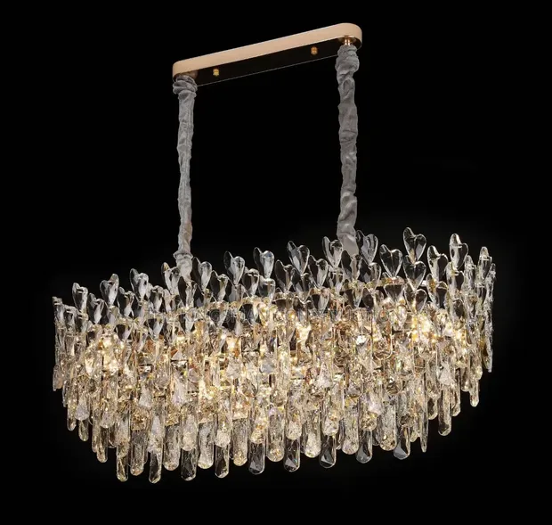 Precious Crystal Chandelier - Oval & Round Designs - 1