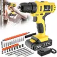 Tegatok 20V Cordless Impact Drill Kit - 2