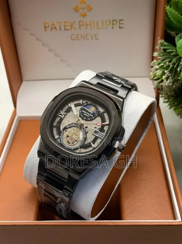 Patek Philippe Geneva Stainless Steel Watch for Men - 1