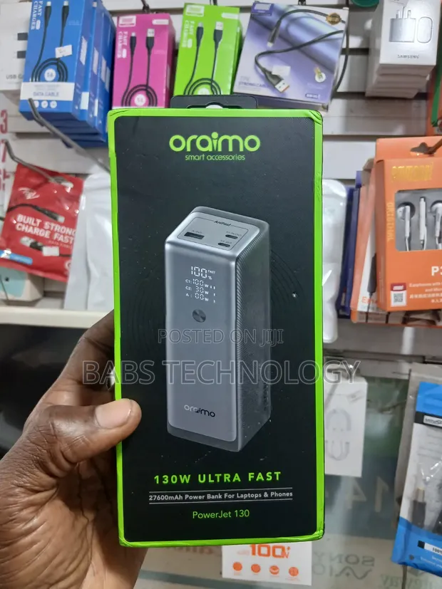 Oraimo PowerJet 130 - 27,600mAh | 130W Ultra-Fast Power Bank - 1