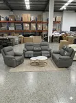 World Industries Recliner Sofa Set - Brown - 2