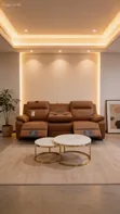 World Industries Recliner Sofa Set - Brown - 4