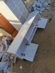 Wood-Mode White TV Stand - 1